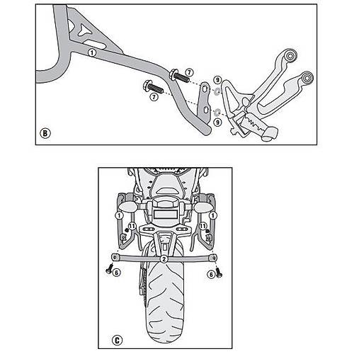 GIVI PL2122CAM YAMAHA TRACER 900 (15-17) YAN �ANTA TA�IYICI