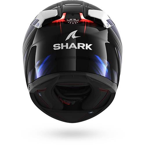 Shark Skwal i3 Light Blur Siyah K�rm�z� Mavi Kapal� Kask