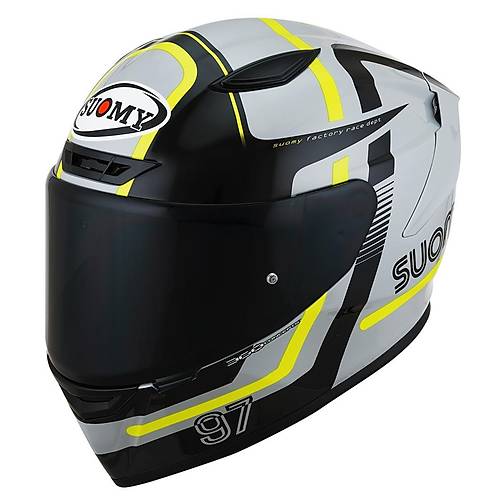 Suomy Track-1 Ninety Seven Grey-Yellow Kapal Kask