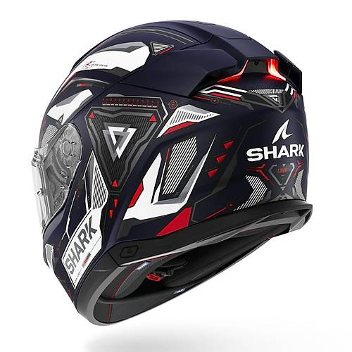 Shark Skwal i3 Linik Mavi Beyaz Siyah Kapal Kask