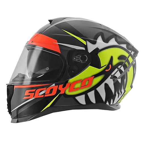 SCOYCO SHARK KAPALI KASK