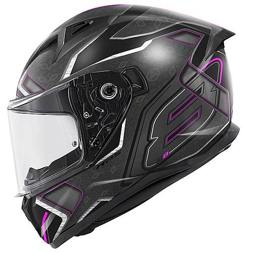 GIVI 50.8 MYSTICAL MAT S�YAH-TITANIUM-FU�YA KASK