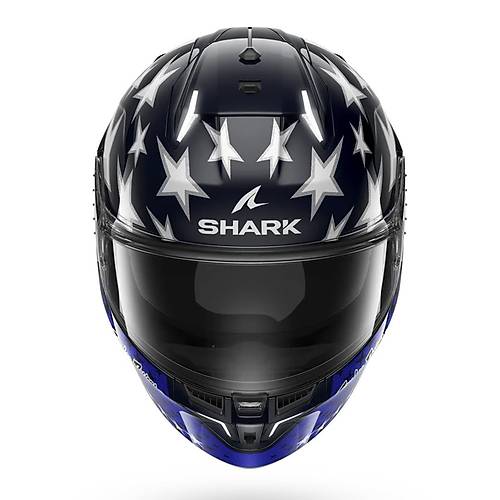 Shark Skwal i3 US Flag Laci Krmz Beyaz Kapal Kask