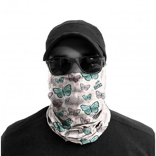 Pembe Kelebek Maske 4 Mevsim Motosiklet ve Outdoor Bandana - Balaklava DN418