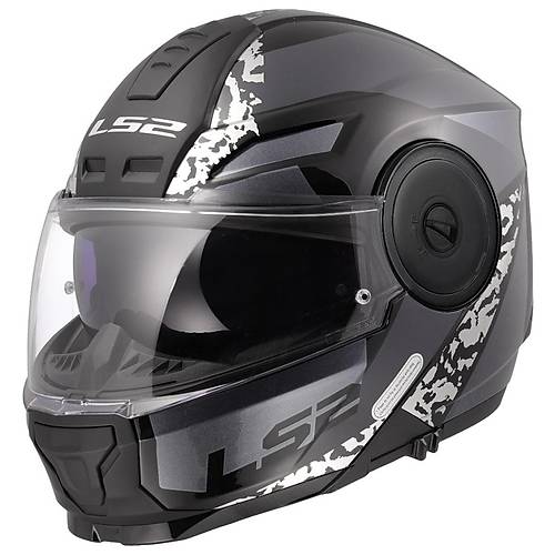 LS2 SCOPE 2 OXYD S�YAH-TITANIUM KASK