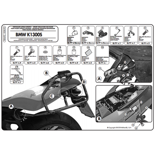 GIVI PLR692 BMW K 1200S (05-08) - K 1300S (09-16) YAN �ANTA TA�IYICI