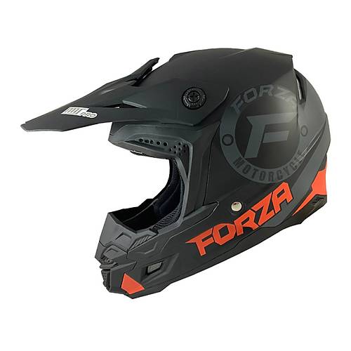 MTS Motox Forza Mat Orange Cross Kask