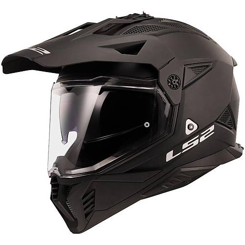 LS2 Pioneer 2 Mat Siyah Cross Kask