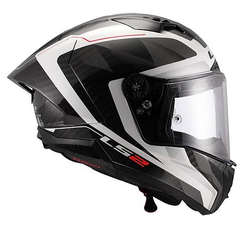 LS2 THUNDER KARBON GP AERO RAUTE BEYAZ-GR� KASK