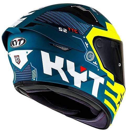 KYT TT-COURSE KASK FUSELAGE MAT SARI