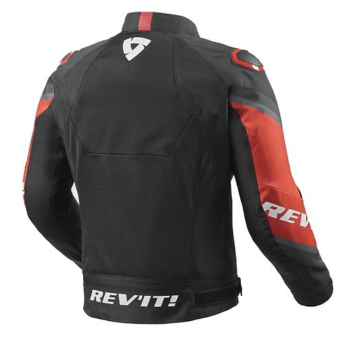 Revit Fortuna Air Siyah-Krmz Yazlk Fileli Motosiklet Montu