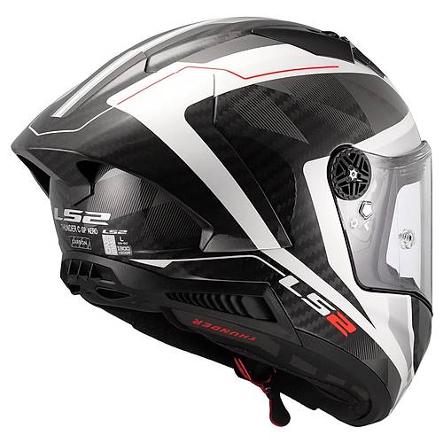 LS2 THUNDER KARBON GP AERO RAUTE BEYAZ-GR� KASK