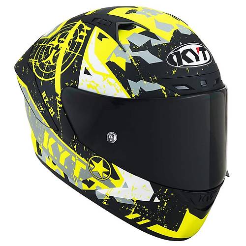 KYT NZ-RACE KASK BLAZING MATT YELLOW