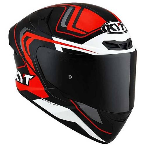 KYT TT-COURSE KASK OVERTECH SYAH/TURUNCU