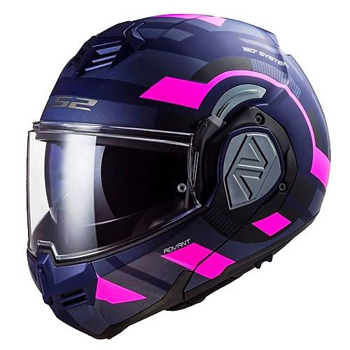 LS2 Advant Velum Mavi-Pembe ene Alr Kask