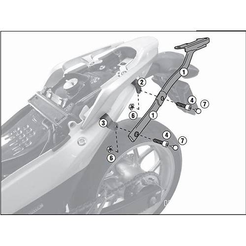 GIVI 1109FZ HONDA INTEGRA 700 (12-13) ARKA �ANTA TA�IYICI
