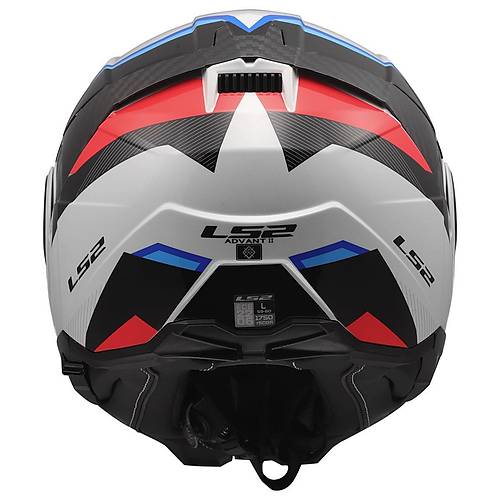 Ls2 Advant 2 Triple Beyaz-Mavi-K�rm�z�-Siyah Kask