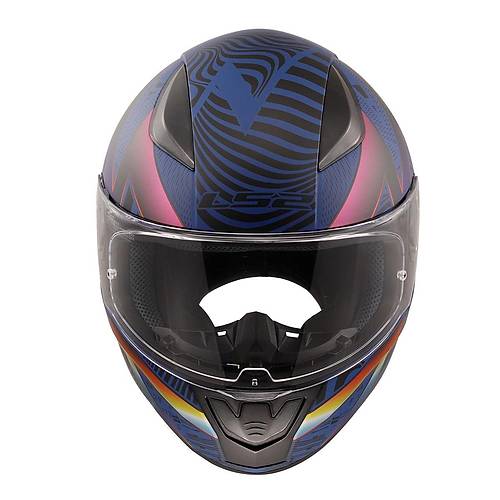 LS2 Rapid 2 Optik Mat Mavi-Mor Kapal Kask