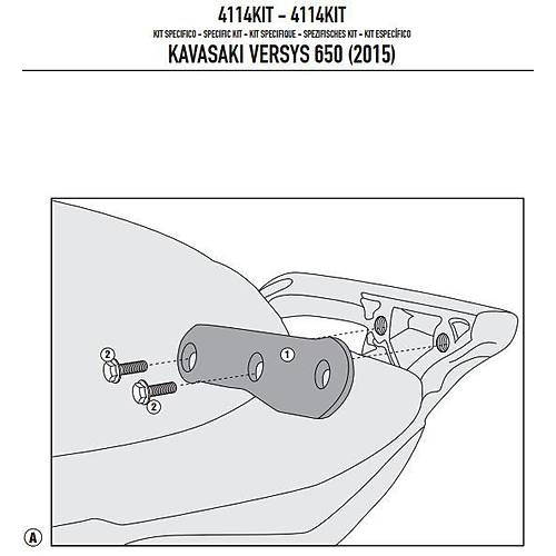 GIVI 4114KIT KAWASAKI VERSYS 650 (15-24) YAN �ANTA TA�IYICI BA�LANTI KITI