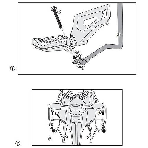 GIVI TE4114 KAWASAKI VERSYS 650 (15-21) YAN KUMA� �ANTA TA�IYICI
