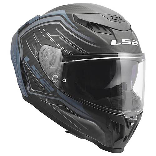 LS2 DRAGON KARBON SUBIC MAT MAV� PETROL KASK