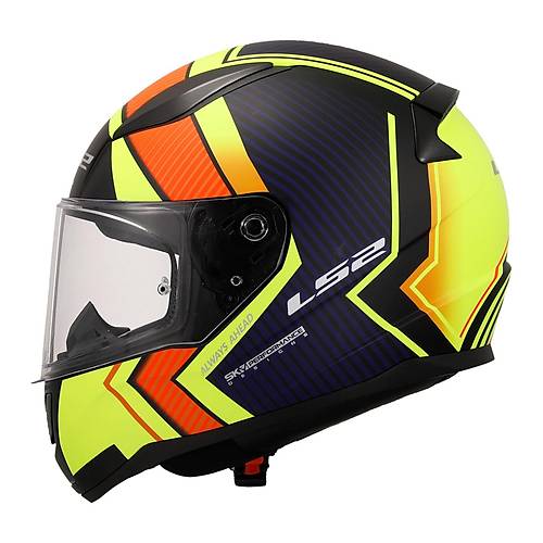 LS2 Rapid 2 Extra Mat Neon Sar-Navy Mavi Kapal Kask