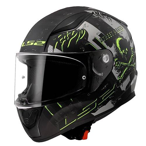 LS2 Rapid 2 Pirates Titanium Kapal Kask
