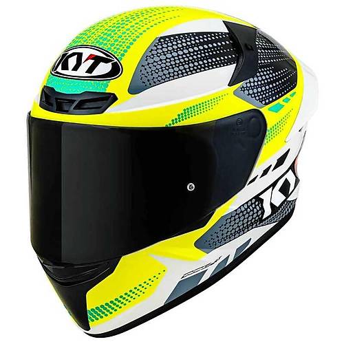 KYT TT-Course Gear Siyah-Sar Kapal Kask