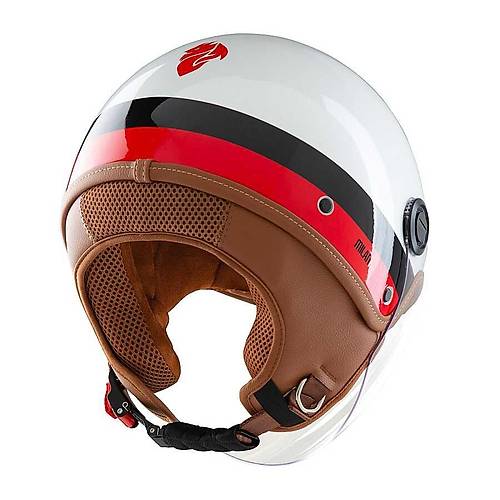 TUCANO URBANO EL JETTIN 6.0 YARIM KASK MILAN DEVIL �NC� BEYAZI