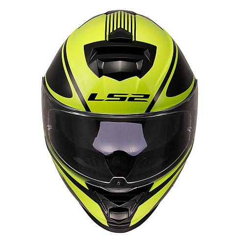 LS2 Storm 2 Dodger Mat Siyah-Neon Sar Kapal Kask