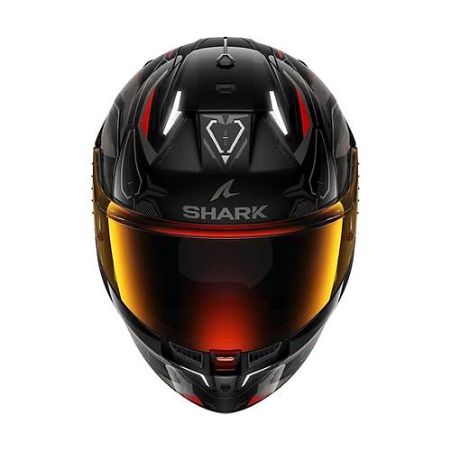 SHARK SKWAL 3 LINIK SYAH ANTRAST KIRMIZI KAPALI KASK