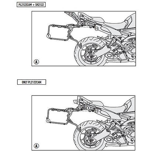 GIVI PL2122CAM YAMAHA TRACER 900 (15-17) YAN �ANTA TA�IYICI