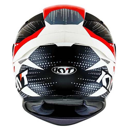 KYT TT-Course Gear Siyah-Krmz Kapal Kask