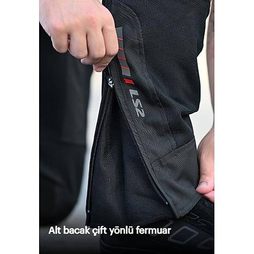 LS2 COMO AIR PANTOLON SYAH