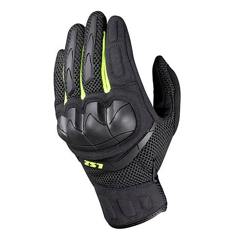 Ls2 Kubra Eldiven Siyah-Antrasit-Neon Sar�