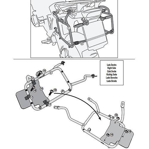 KAPPA KLR5108 BMW R 1200 GS-ADVENTURE (13-18)-R1250 GS (19-23)-ADVENTURE (19-24) YAN �ANTA TA�IYICI