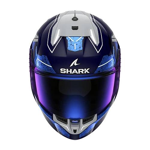 Shark Skwal 3 Rhad Mavi Krom Gm Kapal Kask