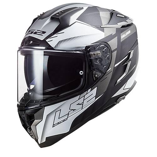 LS2 Challenger Allert Mat Titanium-Gri Kapal Kask