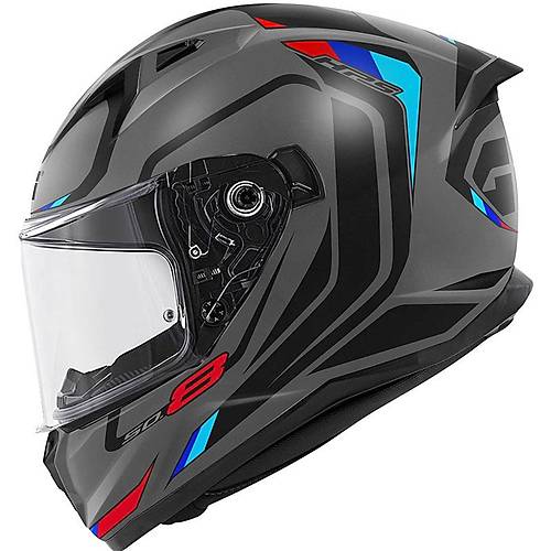 GIVI 50.8 MACH1 MAT GR�-S�YAH-KIRMIZI KASK