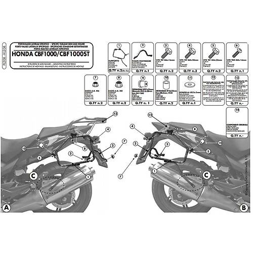 GIVI PL208 HONDA CBF 1000 - CBF 1000ST (10-14) YAN �ANTA TA�IYICI