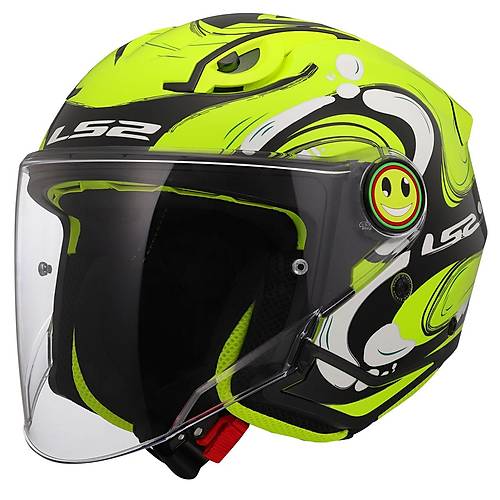 LS2 FUNNY 2 GLUP NEON SARI �OCUK KASK
