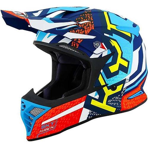 Kyt Skyhawk Kask Hyperflow Matt L�ght Blue / Red