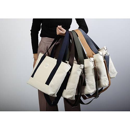 Kanvas Crossbody Bag(Renkli Askılı)-(Fermuarlı)