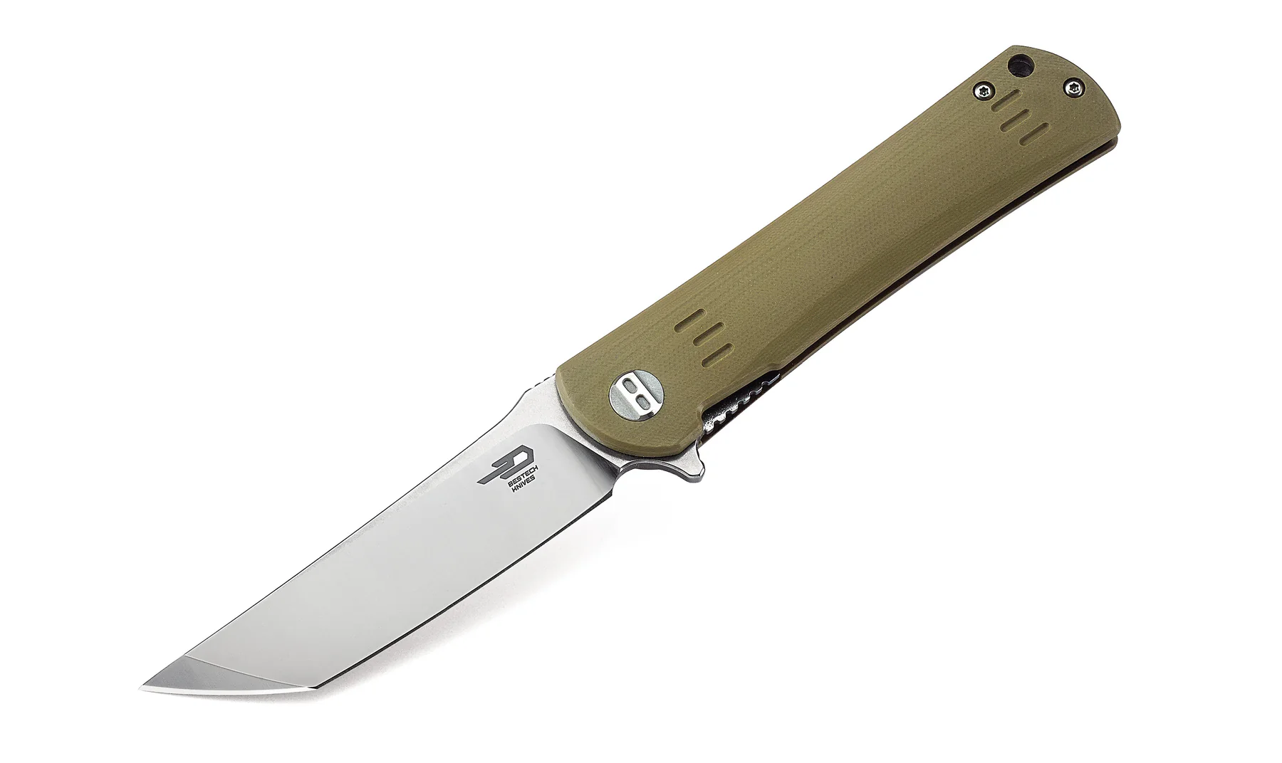 BESTECH KENDO Bej G10 Sap D2 Çelik Çakı