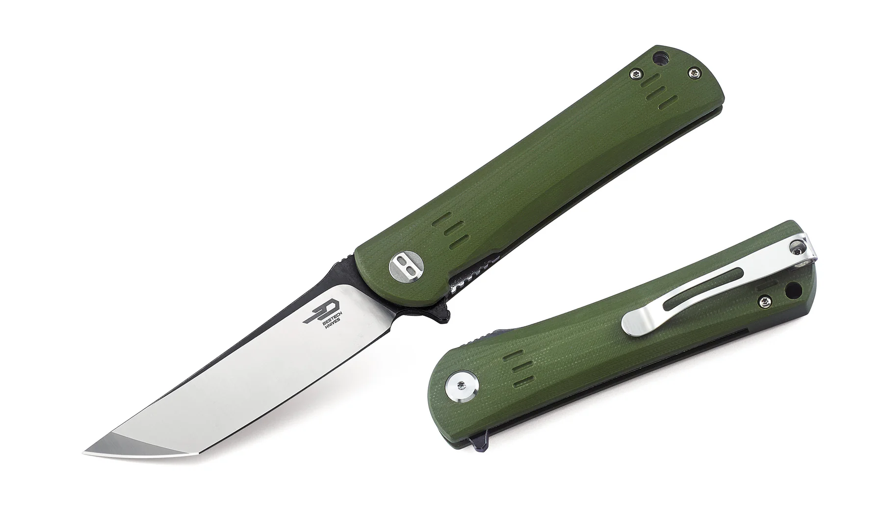 BESTECH KENDO Haki G10 Sap D2 Çelik Çakı
