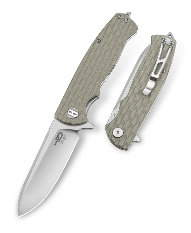 BESTECH GRAMPUS  Bej G10 Sap D2 Çelik Çakı