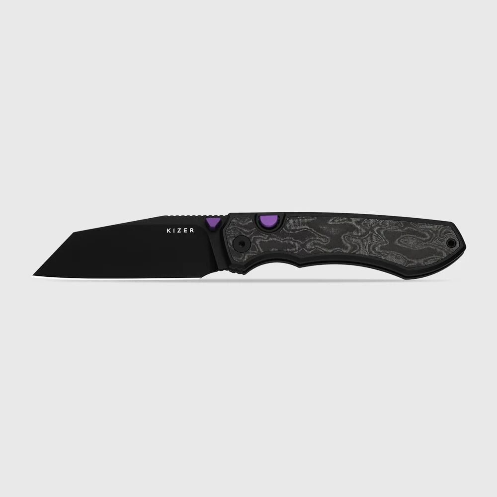 Kizer Wharning | Kizer Button Liner Lock | WHARNCLIFF | S45VN | KizerB