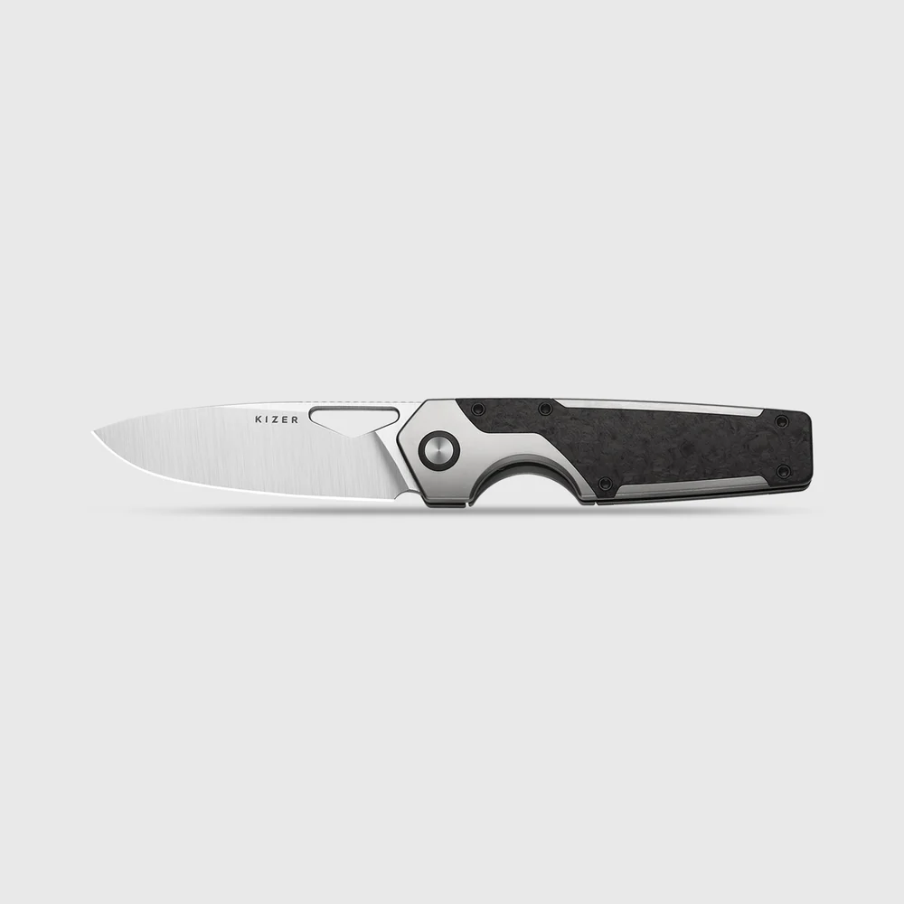 Kizer Serpentine | Jonathan Styles Tasarımı | Elmax Çelik | Başparmak Deliği & Ön Flipper Açılım | Frame Lock Kilit Sistemi | KizerB