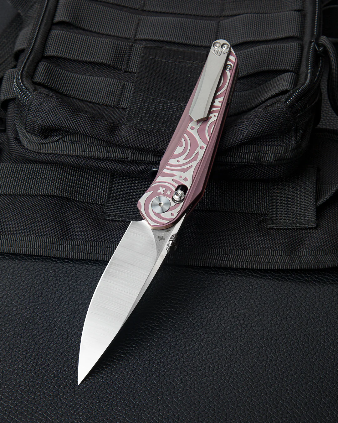 BESTECH MOTHUS  Mor Titanium Kabza M390 Çakı