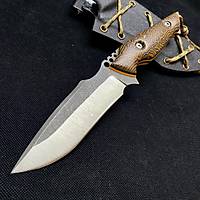 N690 Paslanmaz Özel Tasarım Av ve Kamp Bıçağı - Mikarta Kabza Bully xxl